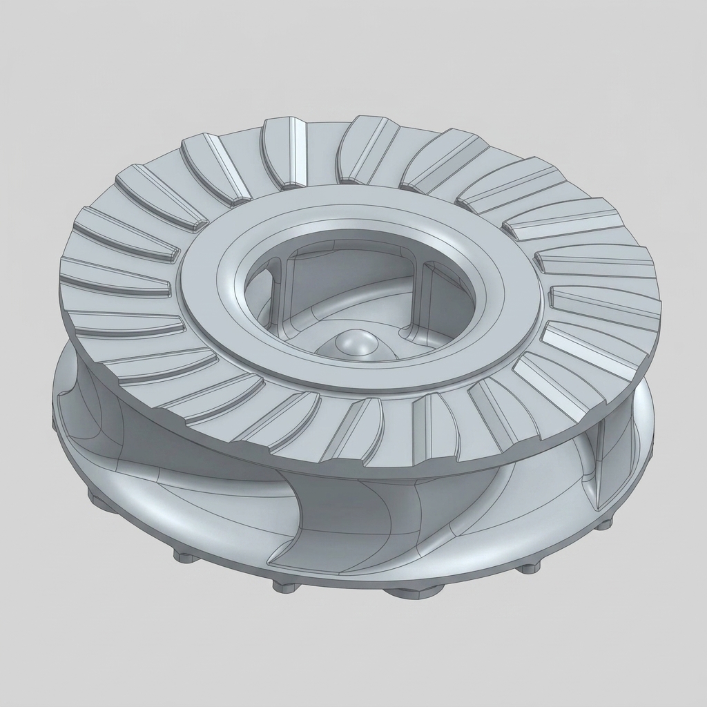 Impeller – Semi-Open Vane Hydrofoil Reconstruction